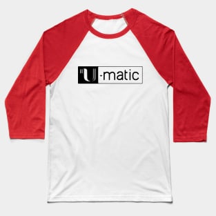 3/4" U-matic black logo Umatic Baseball T-Shirt